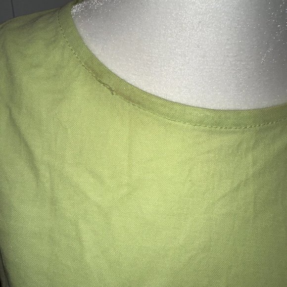 MANGO - Neon Yellow/Green Sleeveless Crop Top - Medium - Picture 4 of 4